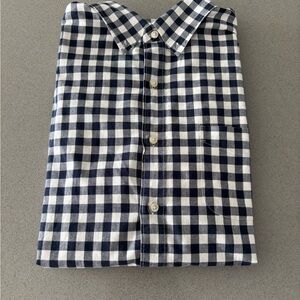 J. Crew Men's Navy Gingham Shirt